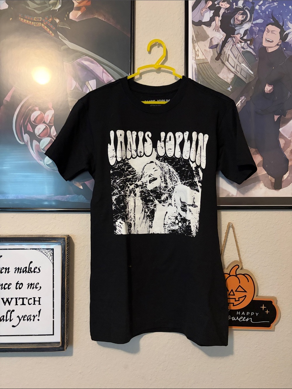 Janis Joplin Graphic Tee - Black